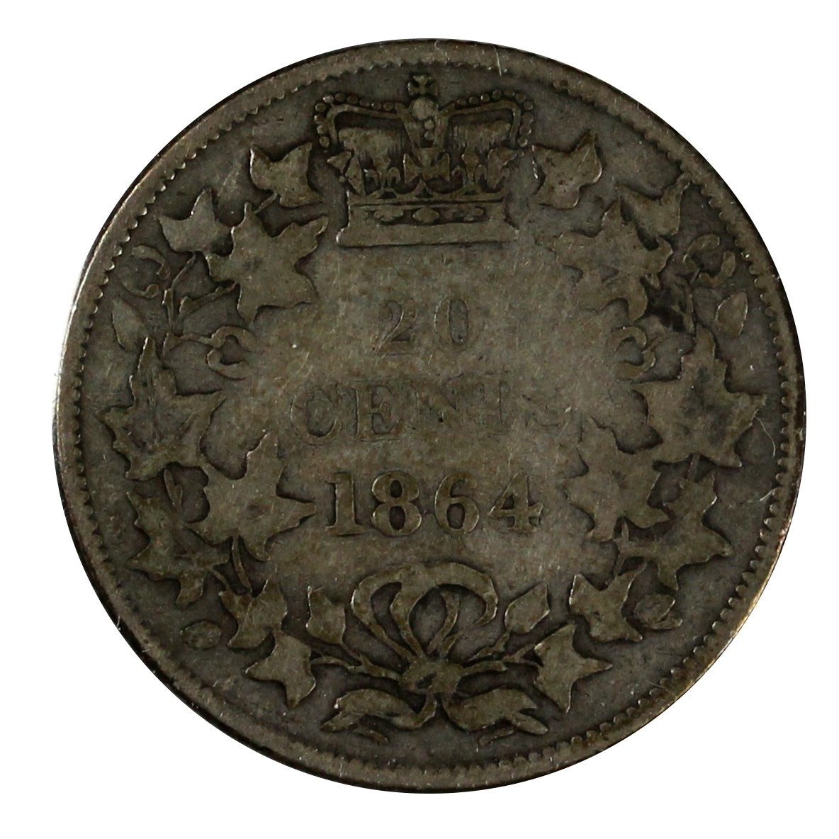 1864 New Brunswick 20-cents Very Good (VG8)