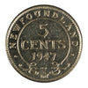 1947C Newfoundland 5-cents Almost Uncirculated (AU50)