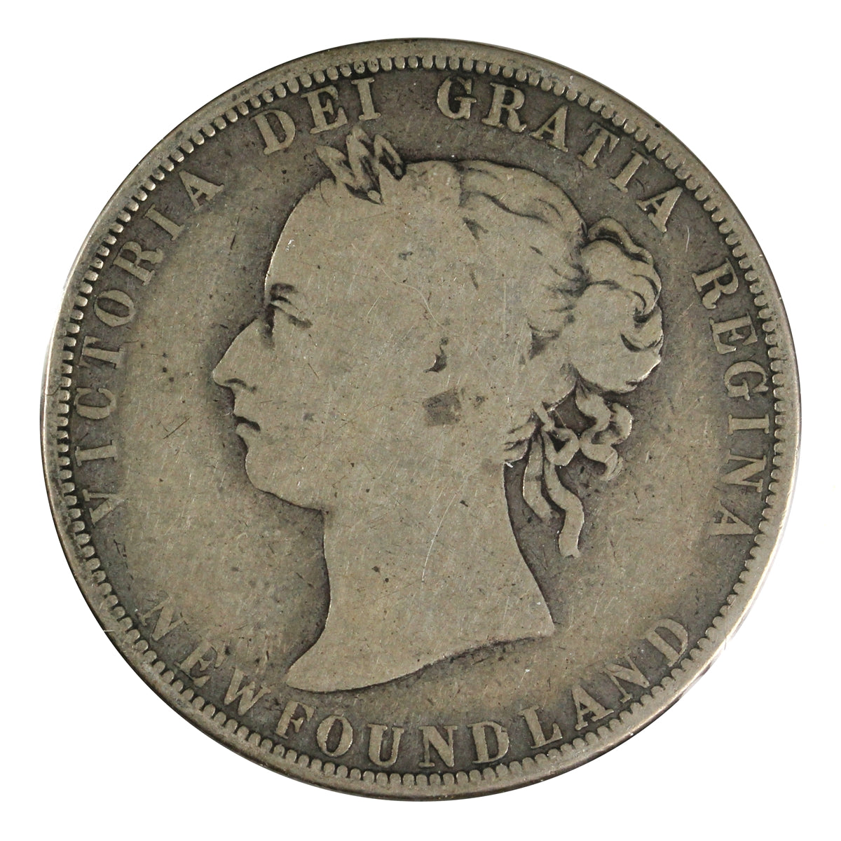 1898 Obv. 2 Small W Newfoundland 50-cents Good (G4)