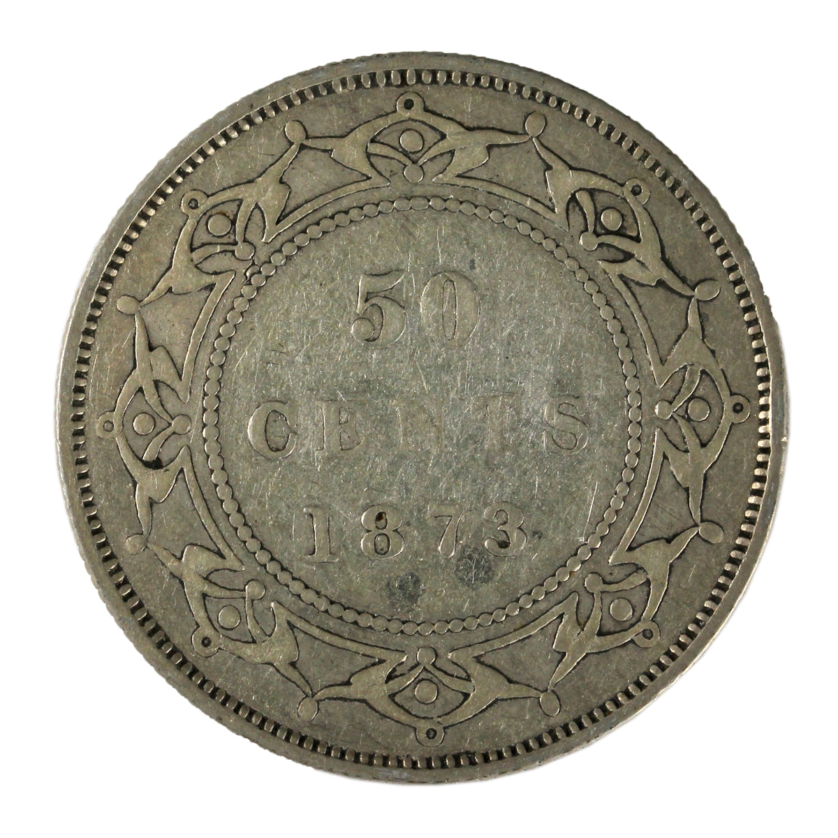 1873 Newfoundland 50-cents F-VF (F-15)