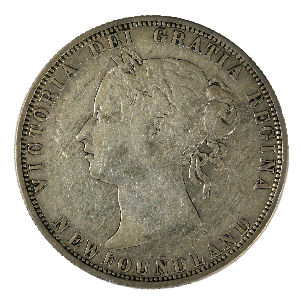 1873 Newfoundland 50-cents F-VF (F-15)