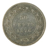 1876H Newfoundland 50-cents VG-F (VG10)