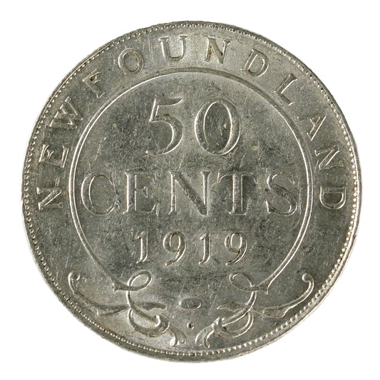 1919C Newfoundland 50-cents AU-UNC (AU50)