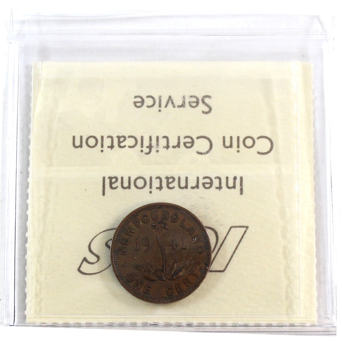 1941C Re-engraved Newfoundland 1-cent ICCS Certified VF30