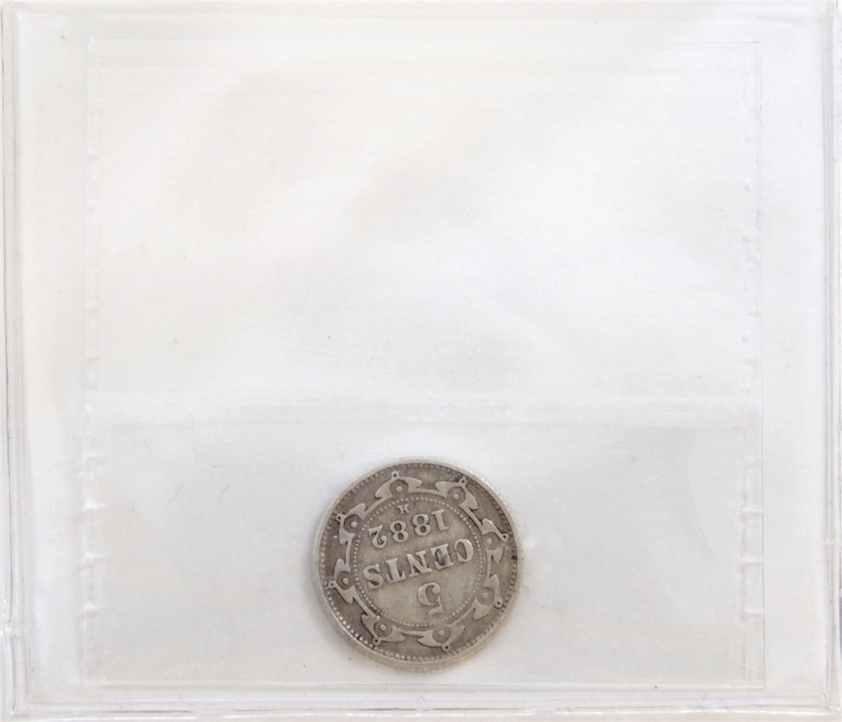 1882H Newfoundland 5-cents ICCS Certified F12