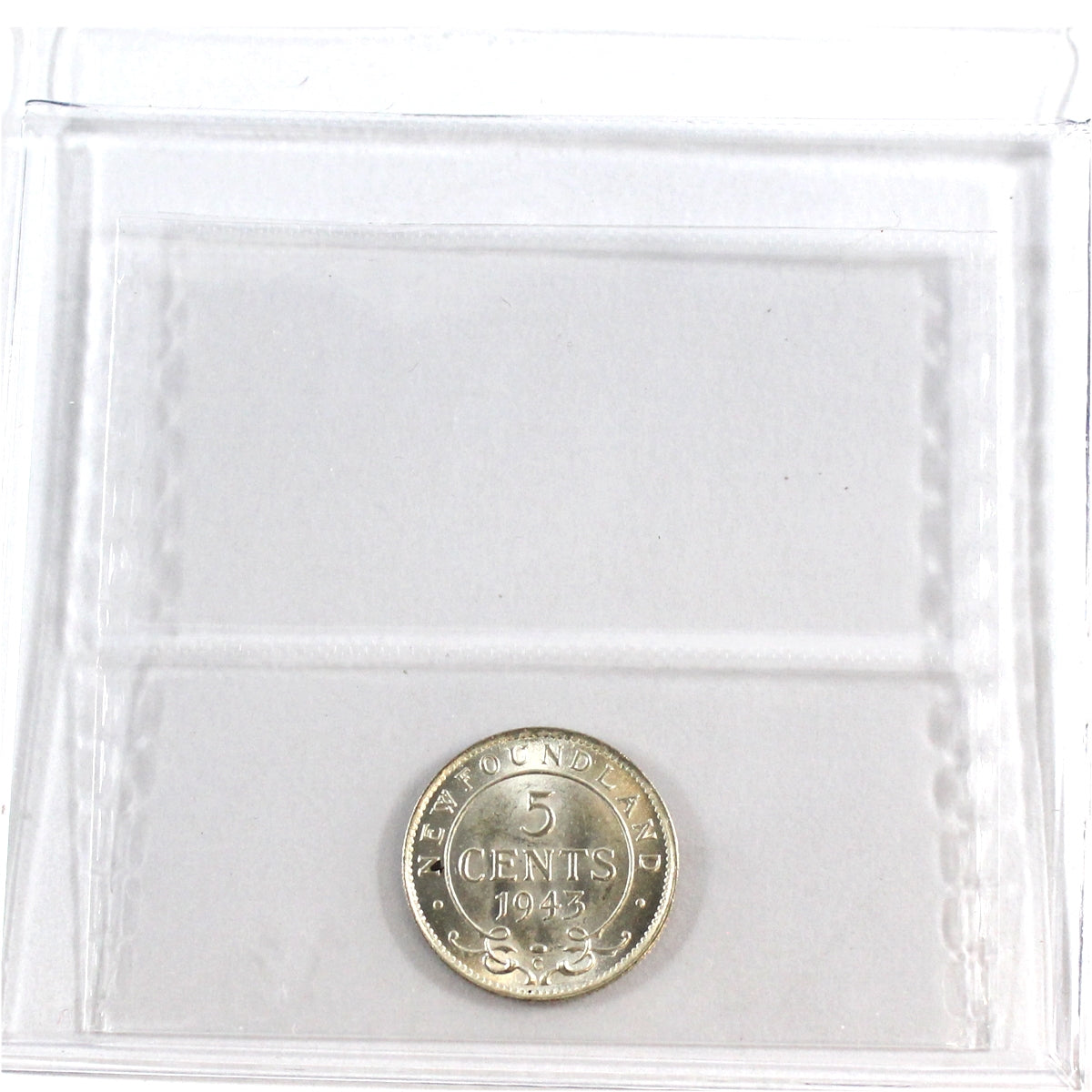 1943C Newfoundland 5-cents ICCS Certified MS62