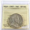 1907 Newfoundland 50-cents ICCS Certified EF40