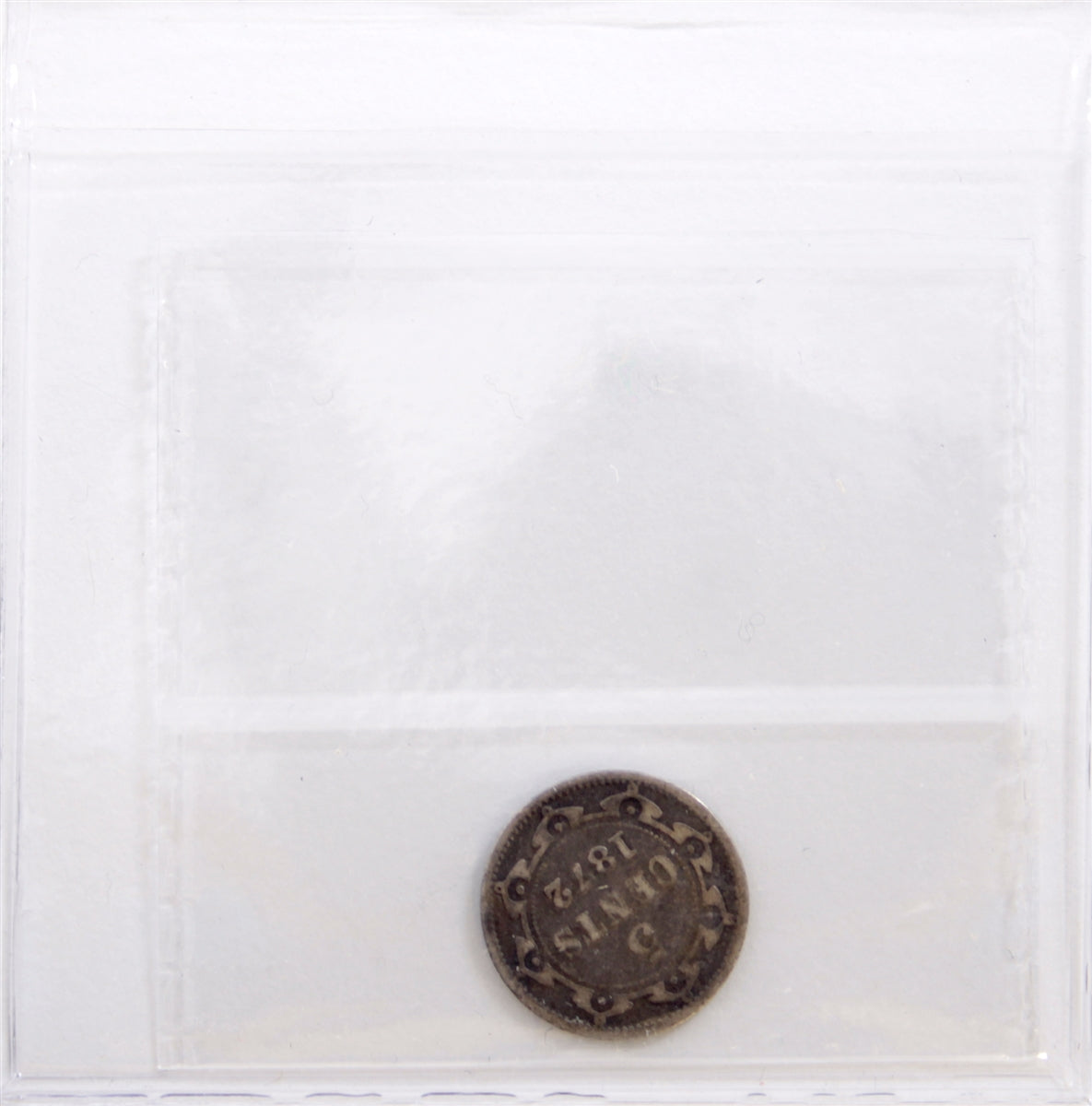 1872H Newfoundland 5-cents ICCS Certified G6