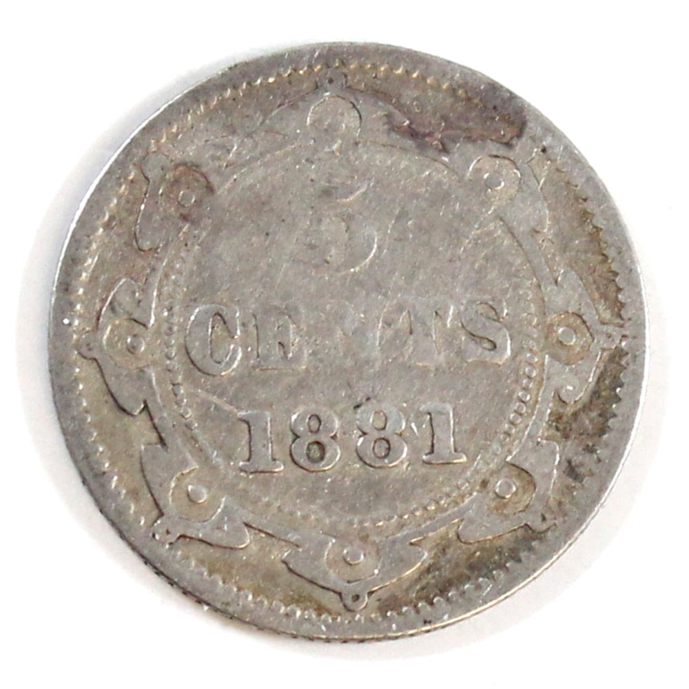 1881 Newfoundland 5-cents G-VG (G6) $