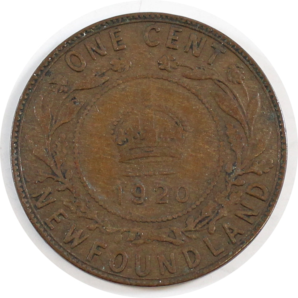 1920C Newfoundland 1-cent VG-F (VG10)