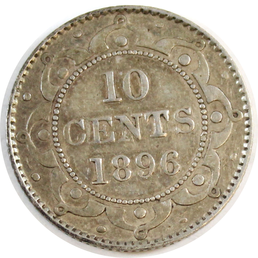 1896 Newfoundland 10-cents Very Fine (VF20)