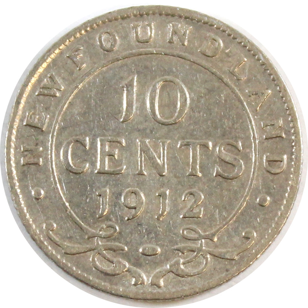 1912 Newfoundland 10-cents VG-F (VG10)