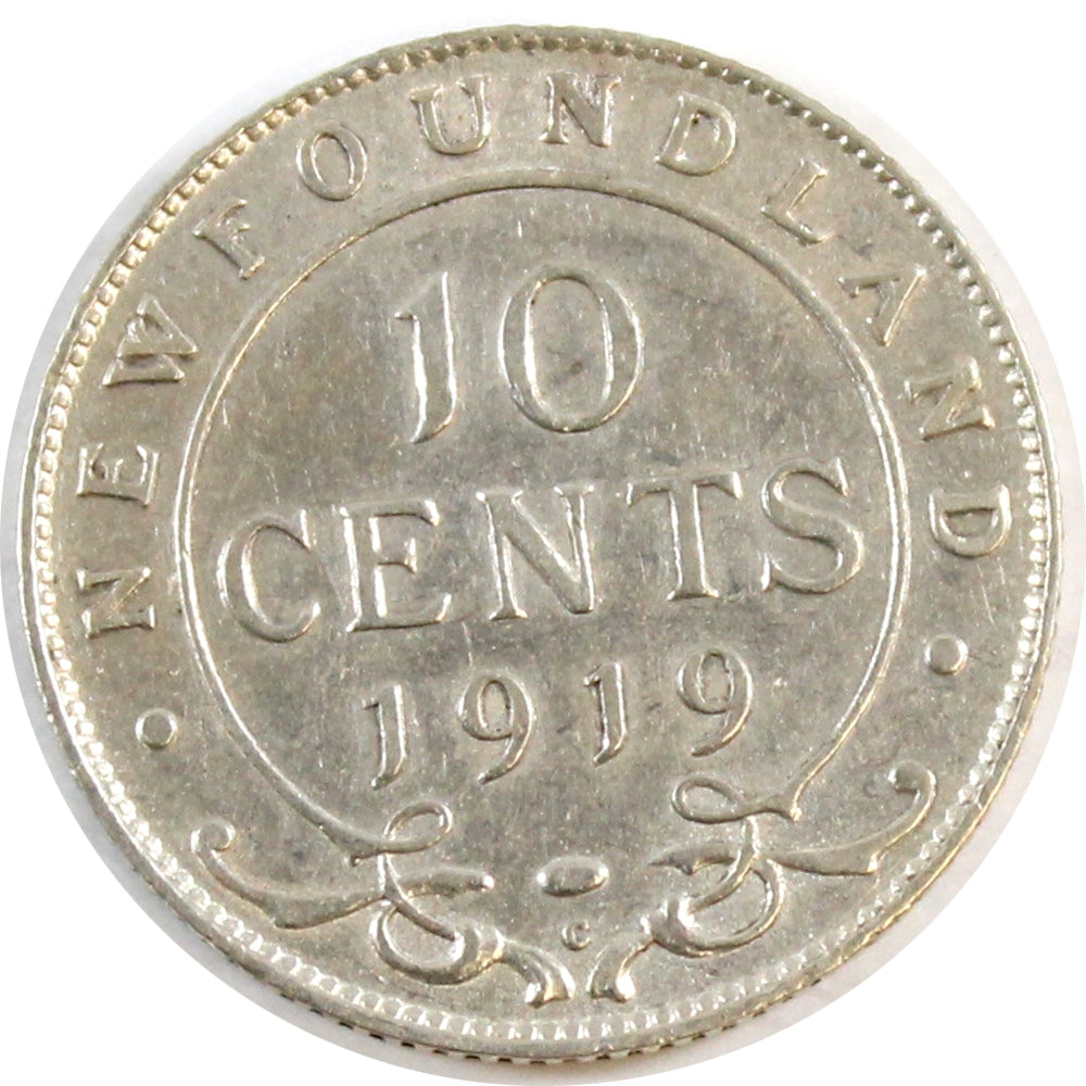 1919C Newfoundland 10-cents Extra Fine (EF40) $
