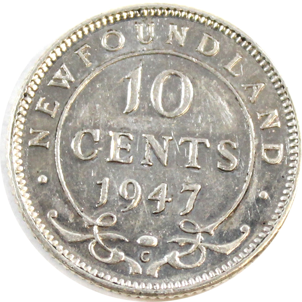 1947C Newfoundland 10-cents EF-AU (EF45)
