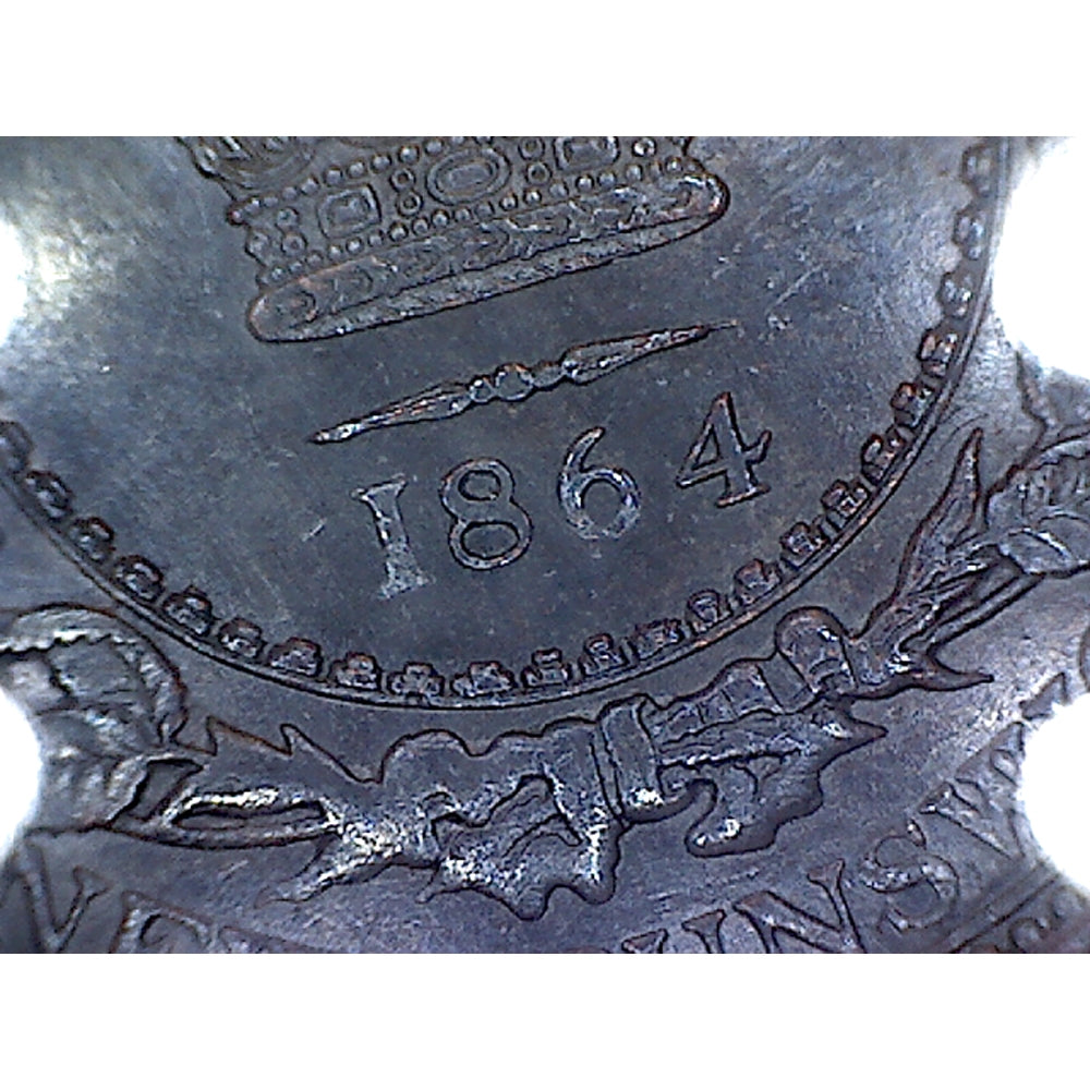 1864 Short 6 New Brunswick 1-cent AU-UNC (AU55) $