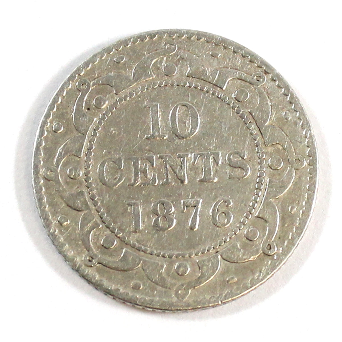 1876H Newfoundland 10-cents Very Good (VG8) $