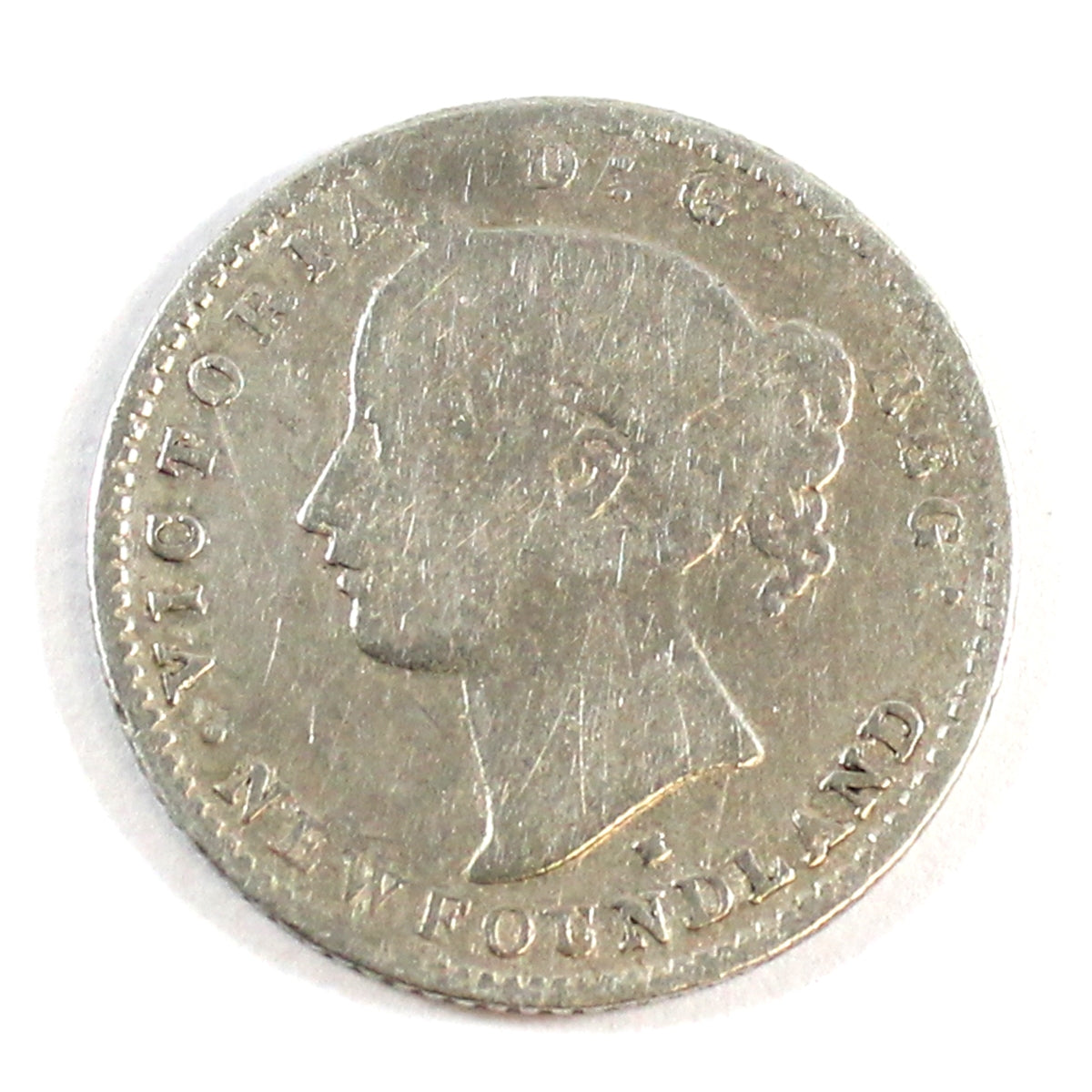 1876H Newfoundland 10-cents Very Good (VG8) $