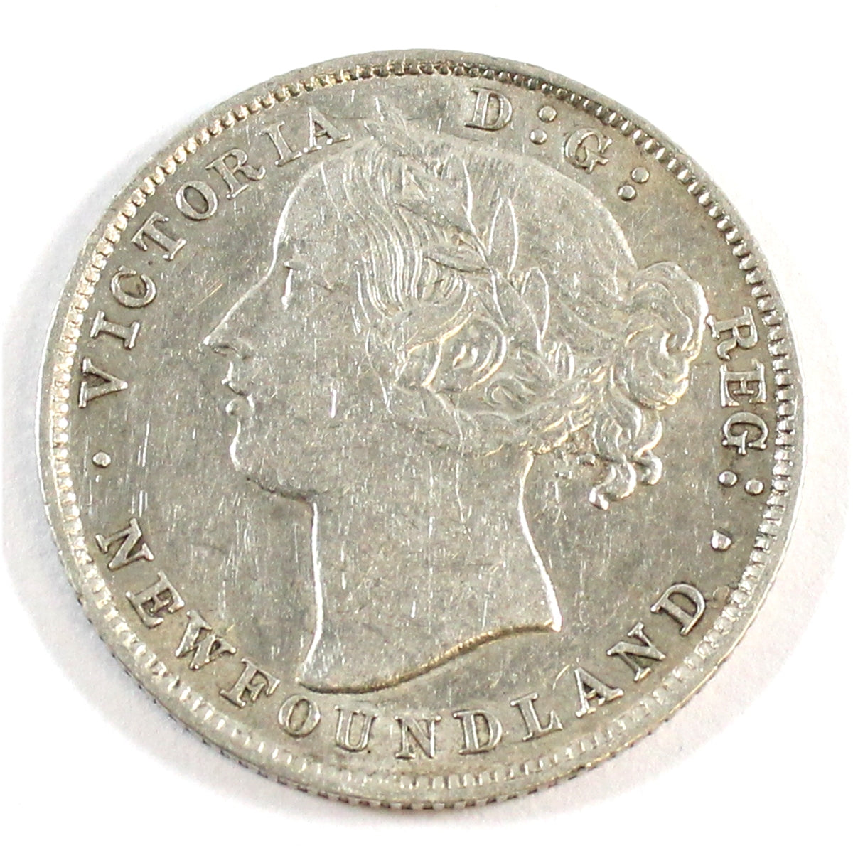 1894 Obv. 1 Newfoundland 20-cents EF-AU (EF45) $