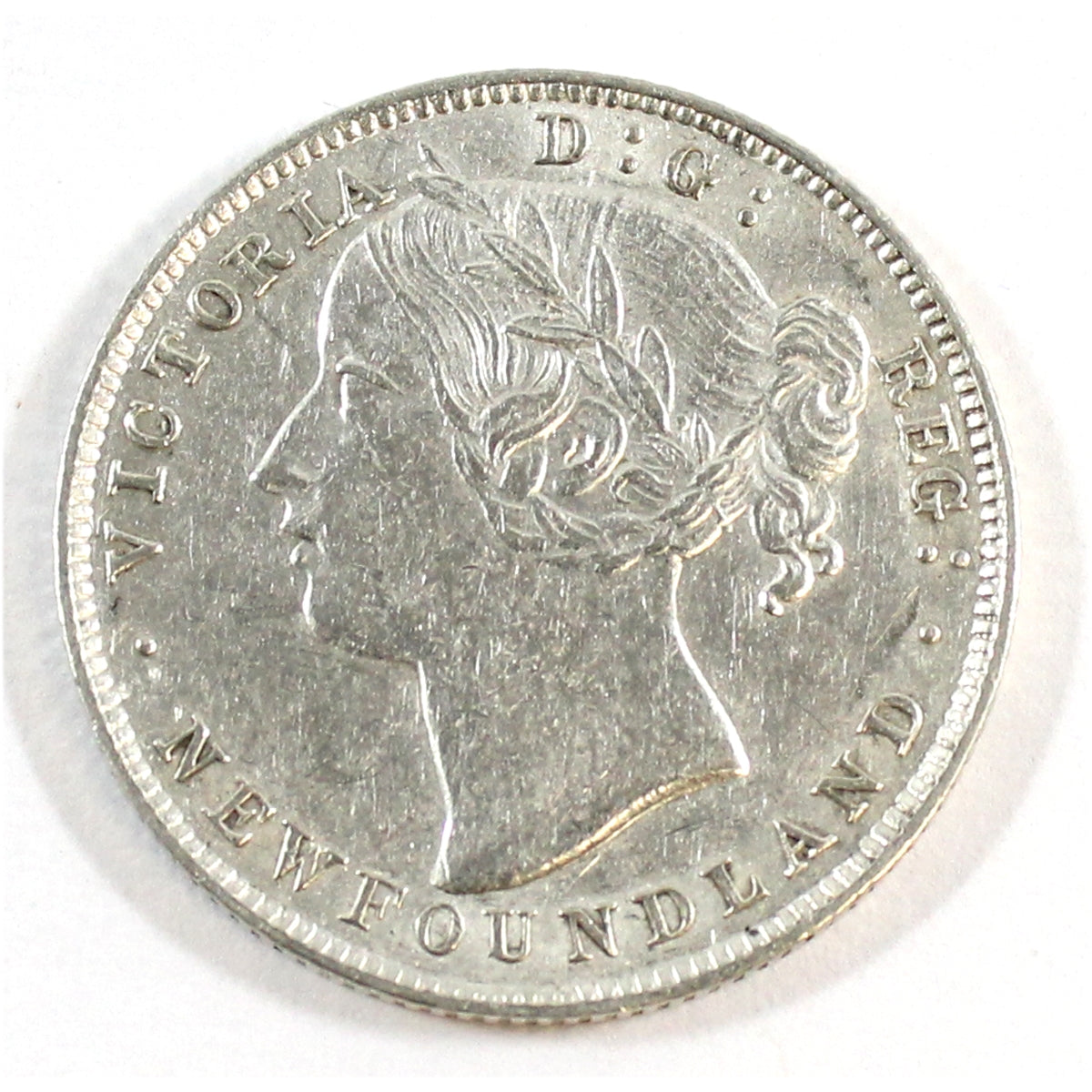 1896 Large 96 Newfoundland 20-cents EF-AU (EF45) $
