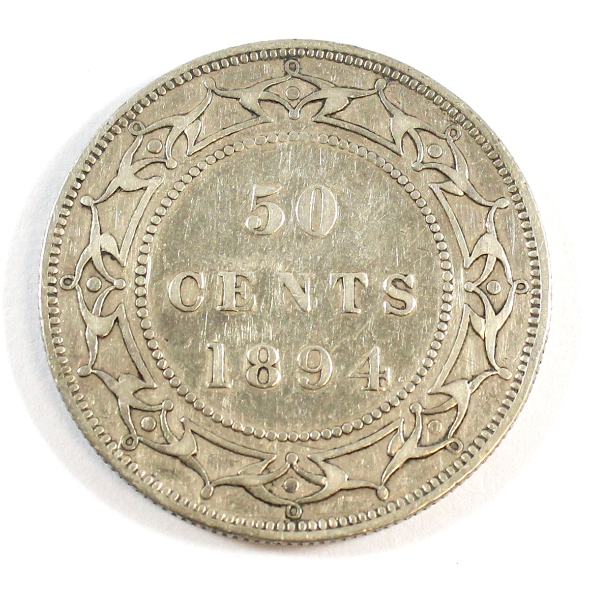 1894 Newfoundland 50-cents Very Fine (VF20) $