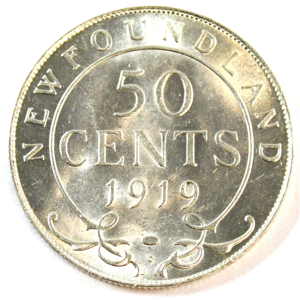 1919C Newfoundland 50-cents UNC+ (MS62) $
