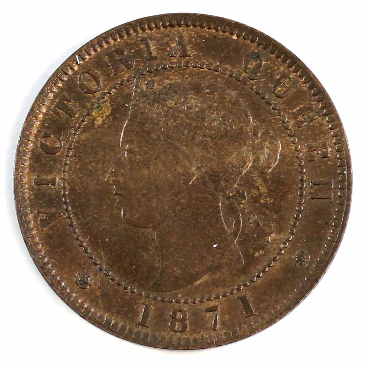 1871 Prince Edward Island Cent AU-UNC (AU55) $