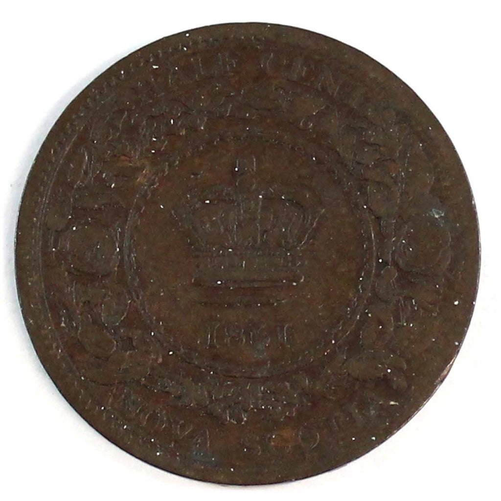 1861 Nova Scotia 1/2 Cent G-VG (G6)