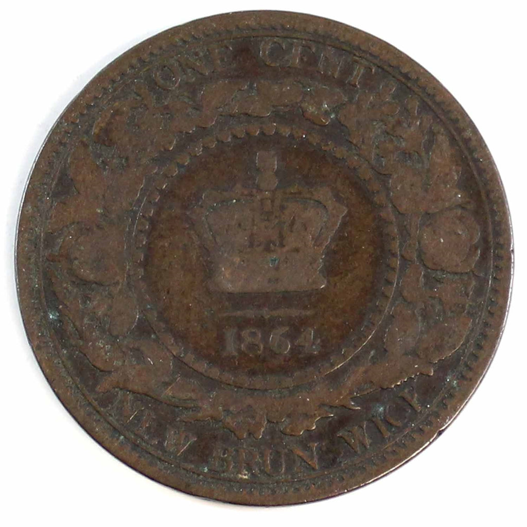 1864 Tall 6 New Brunswick 1-cent Good (G4)