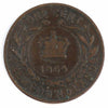 1865 Newfoundland 1-cent Very Good (VG8)
