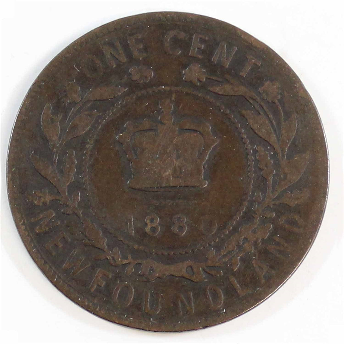 1880 R.0. L.D. Newfoundland 1-cent G-VG (G6)
