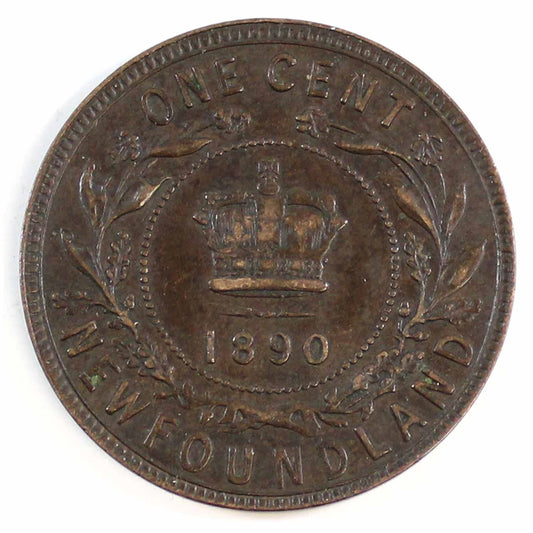 1890 Newfoundland 1-cent EF-AU (EF45) $