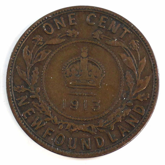 1913 Newfoundland 1-cent G-VG (G6)