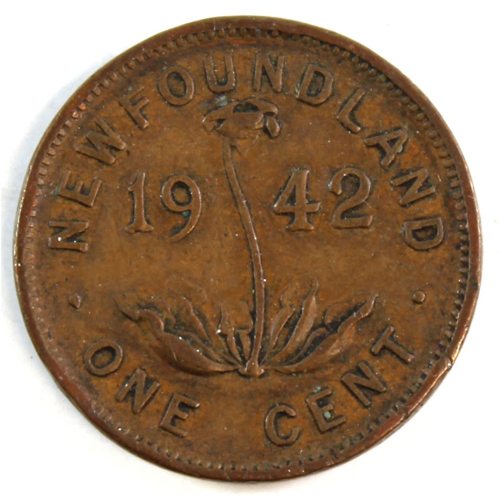 1942 Newfoundland 1-cent Fine (F12)