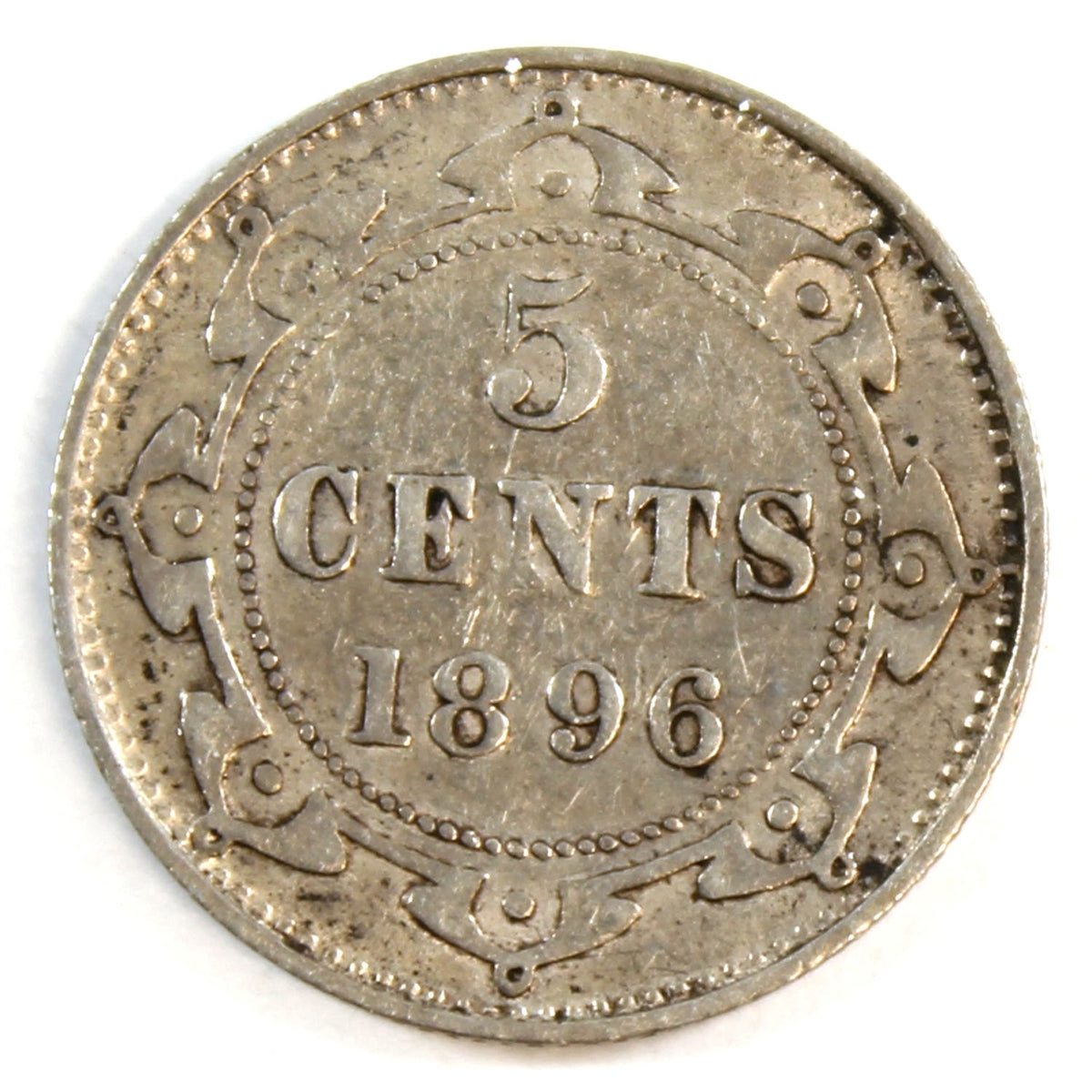 1896 Newfoundland 5-cents F-VF (F15)