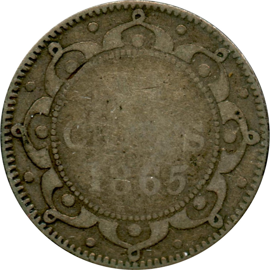 1865 Newfoundland 10-cents About Good (AG3)