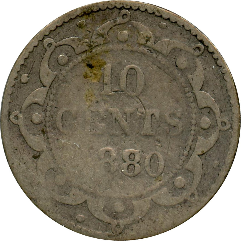 1880 Newfoundland 10-cents Filler