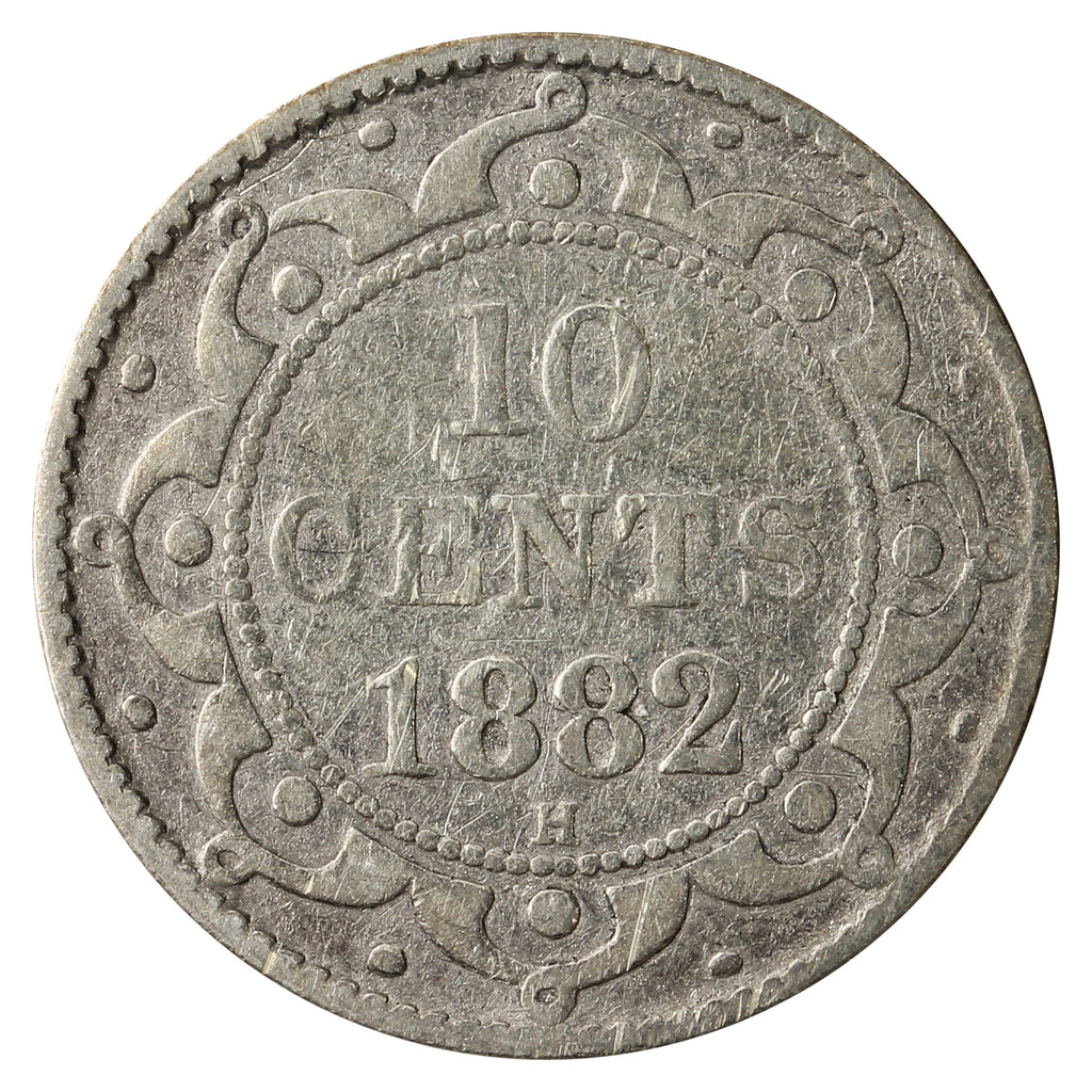 1882H Newfoundland 10-cents Good (G4)