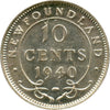 1940 Newfoundland 10-cents AU-UNC (AU55)