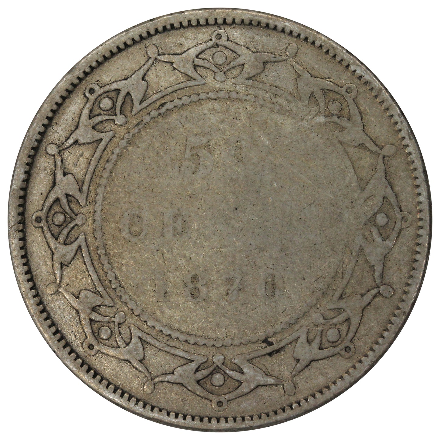 1870 Newfoundland 50-cents G-VG (G6)