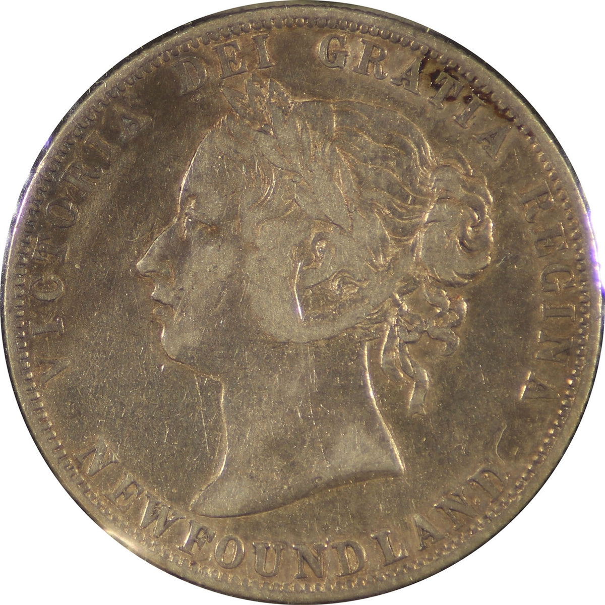 1896 Obv. 1 Large W Newfoundland 50-cents F-VF (F15)