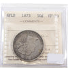 1873 Newfoundland 50-cents ICCS Certified VF20