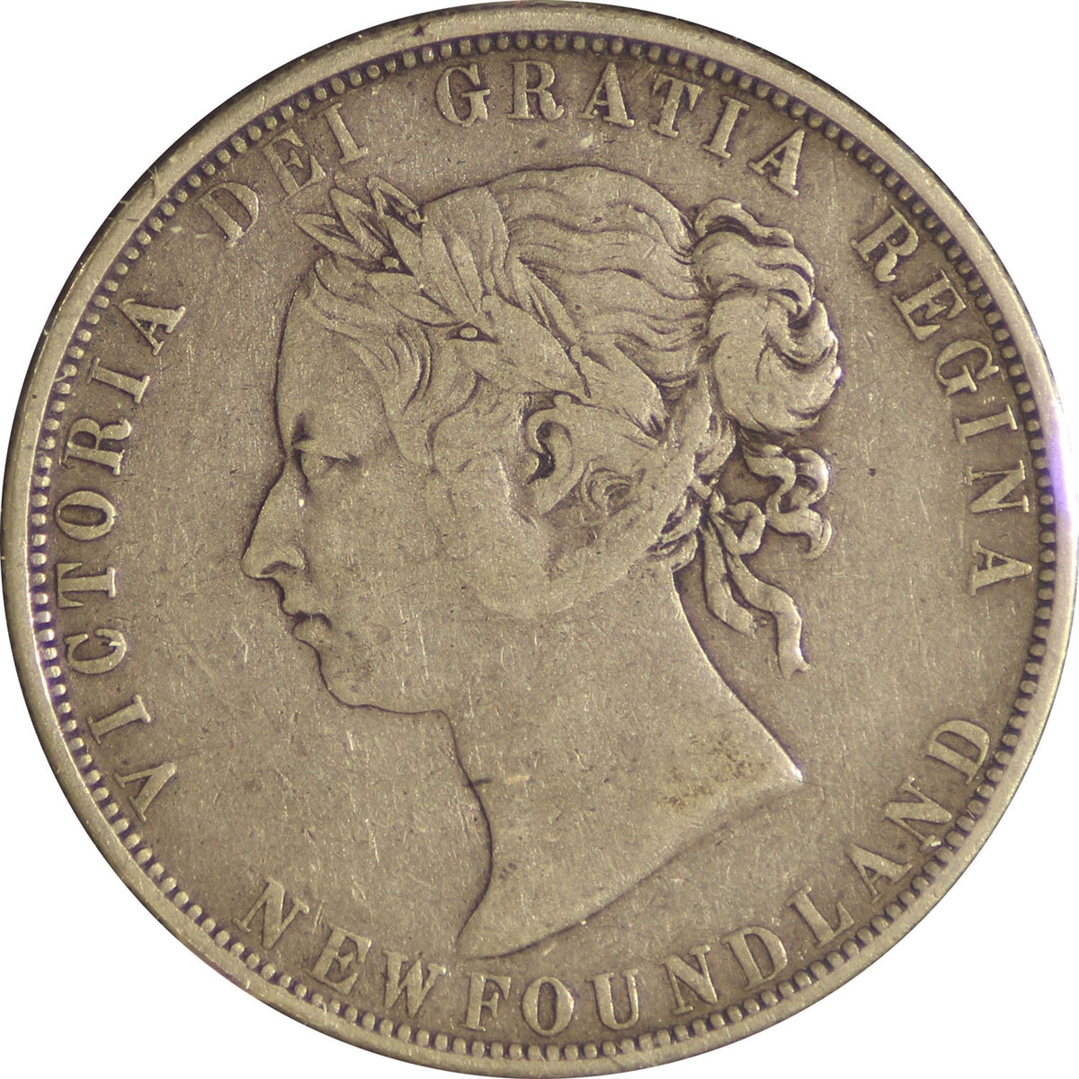 1898 Small W Obv. 1 Newfoundland 50-cents Fine (F12)