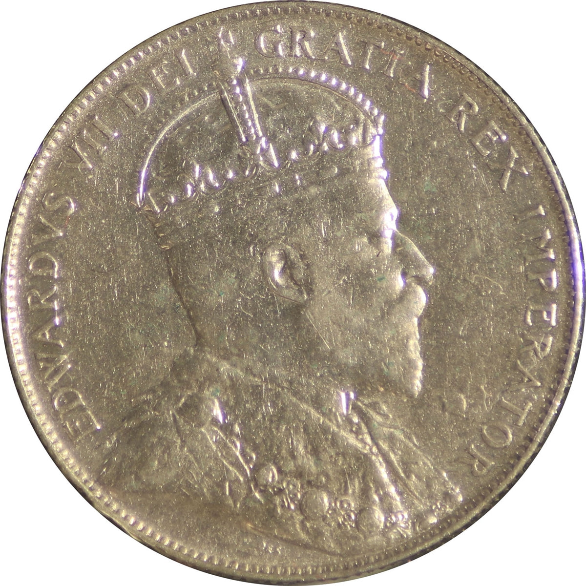 1908 Newfoundland 50-cents EF-AU (EF45)