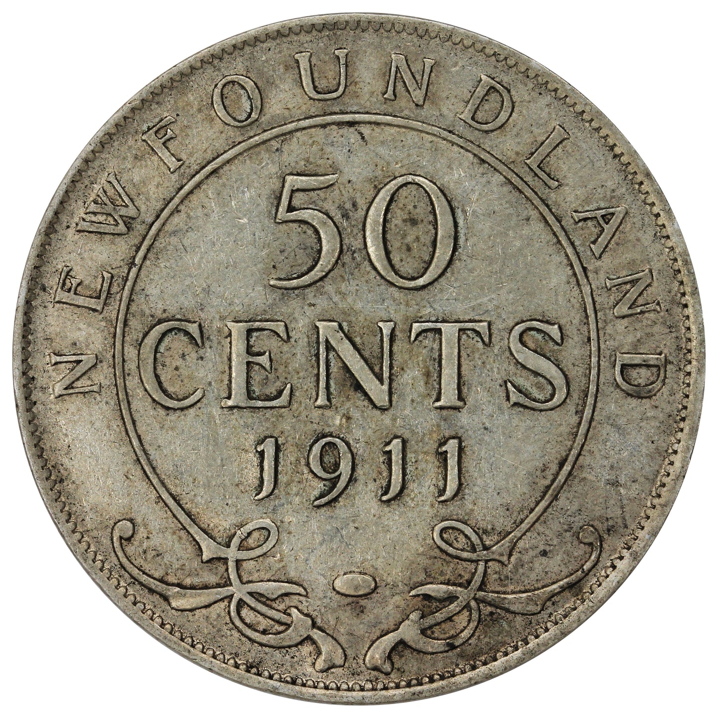1911 Newfoundland 50-cents VF-EF (VF30)