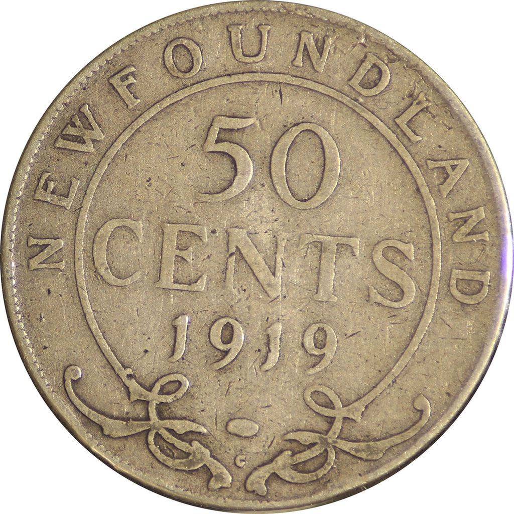 1919C Newfoundland 50-cents Good (G4)