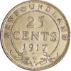 1917C Newfoundland 25-cents EF-AU (EF45)