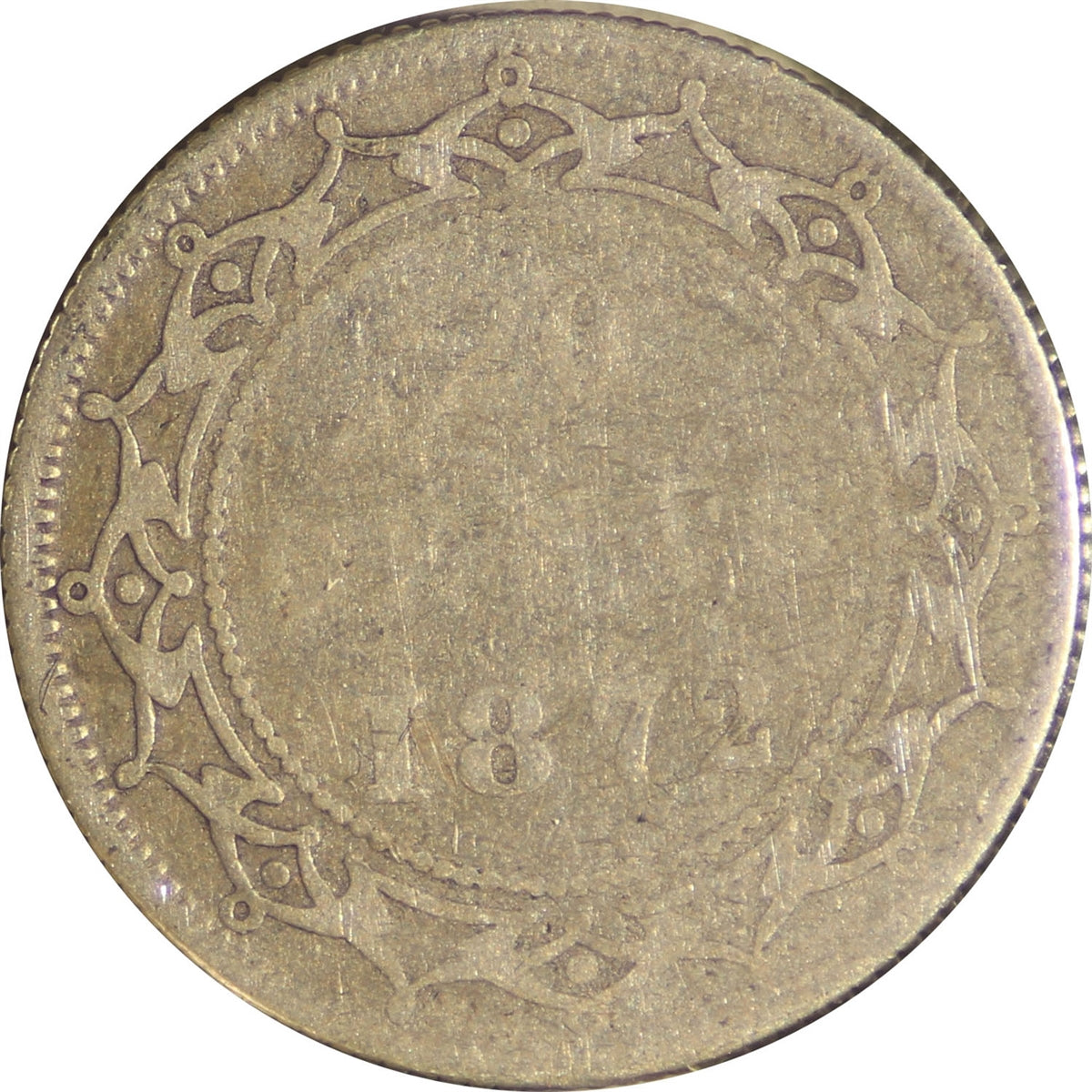 1872H Newfoundland 20-cents G-VG (G6)