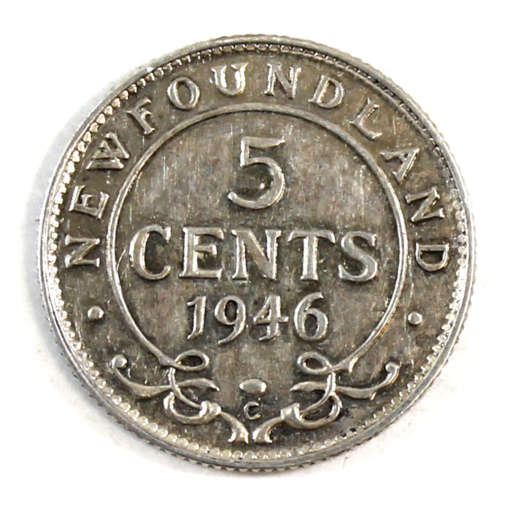 1946C Newfoundland 5-cents Extra Fine (EF40)