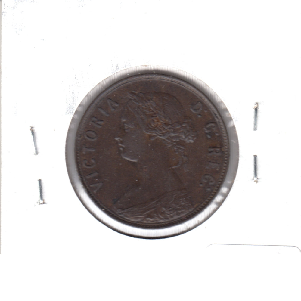 1865 Newfoundland 1-cent EF-AU (EF45) $