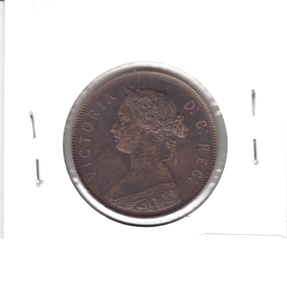 1880 R.0.E.D. Newfoundland 1-cent Extra Fine (EF40)